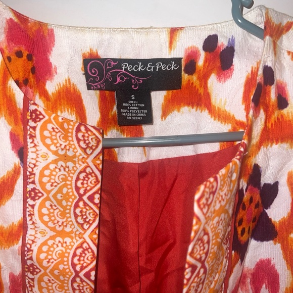 Peck And Peck Floral Open Front Blazer Small - Picture 7 of 7